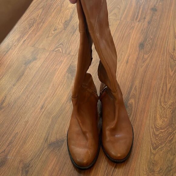 Ralph Lauren Tan Brown Jenessa Leather boots size 6 riding boots - Picture 5 of 10